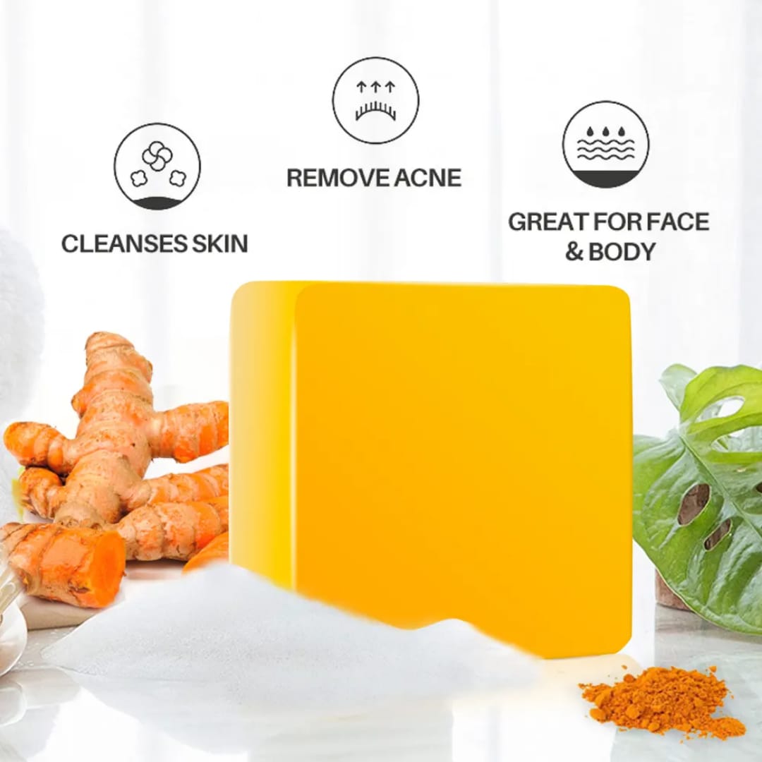 Turmeric Facial Soap – Deep Cleansing & Acne Control victoriastore.com.pk