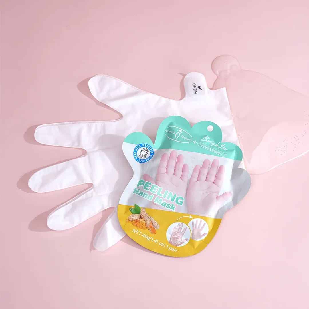 Turmeric Peeling Hand Mask – Vitamin C Brightening Gloves victoriastore.com.pk