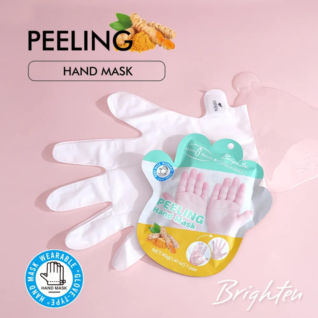 Turmeric Peeling Hand Mask – Vitamin C Brightening Gloves victoriastore.com.pk