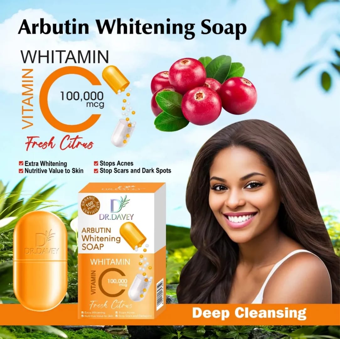 Vitamin C Arbutin Whitening Soap for Bright Skin victoriastore.com.pk