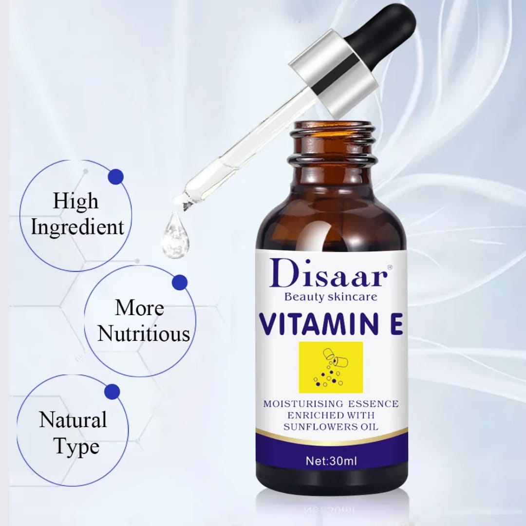 One Stop Vitamin E Whitening Facial Serum with Sunflower Oil Moisturizing Vitamin E Serum for Skin Care Face Serum victoriastore.com.pk