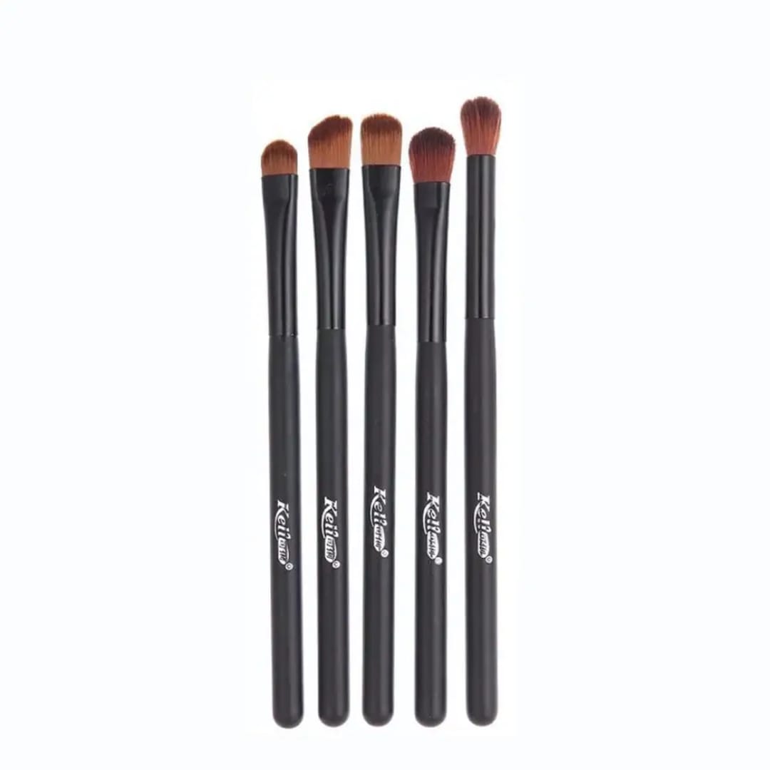 5PCS Professional Eyeshadow Brush Set – Black Makeup Brushes