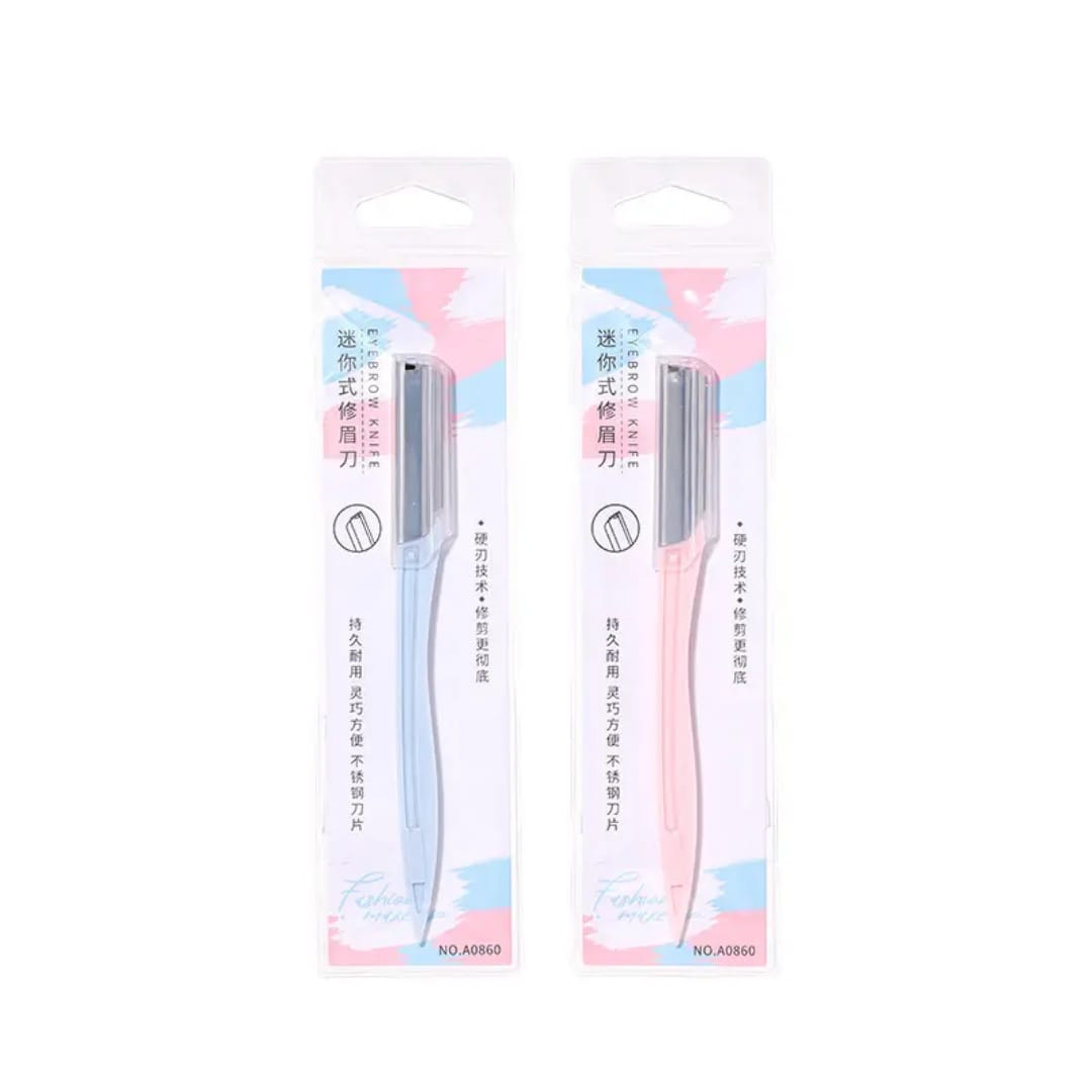 Slanted Tip Eyebrow Trimmer Anti-Slip Stainless Steel