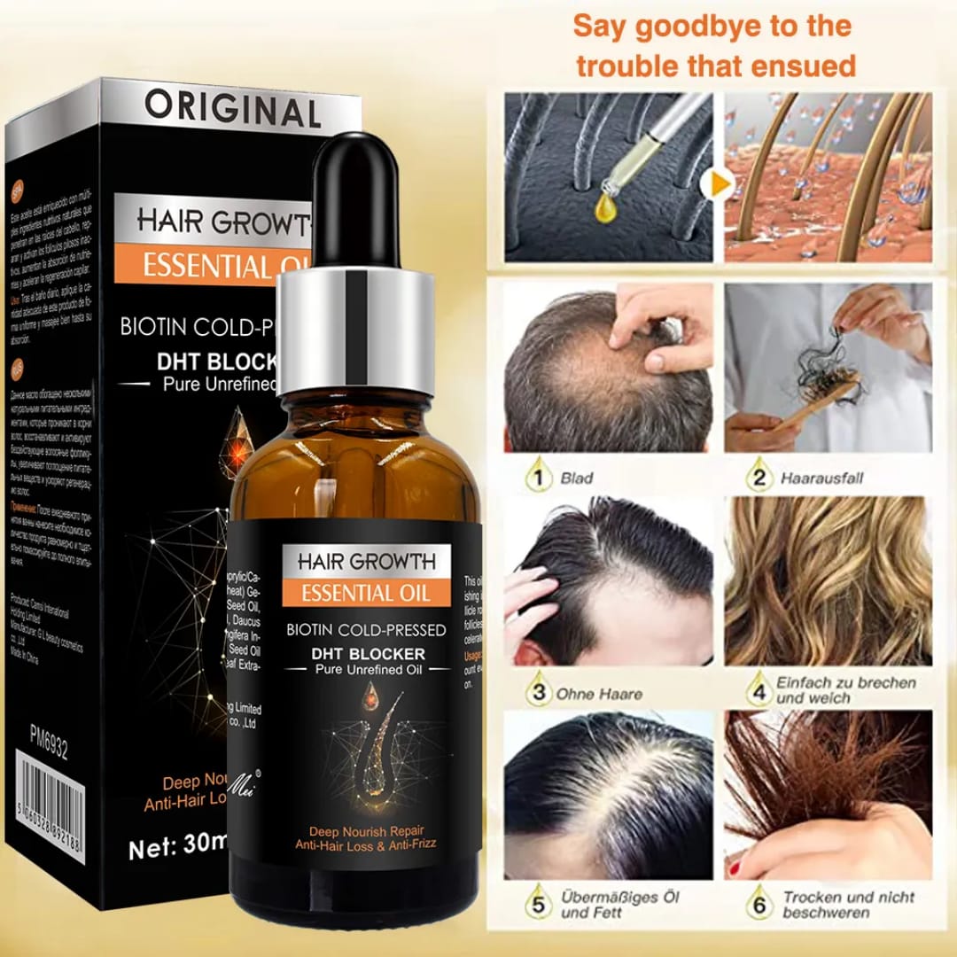 Hair Growth Essential Oil Biotin DHT Blocker 30ml
