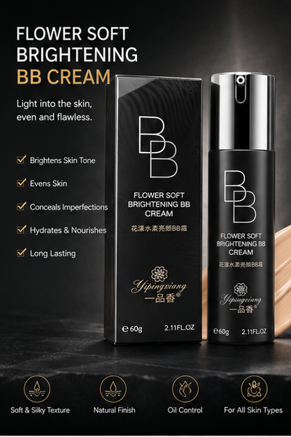 Yipingxiang Flower Soft Brightening BB Cream 60g victoriastore.com.pk