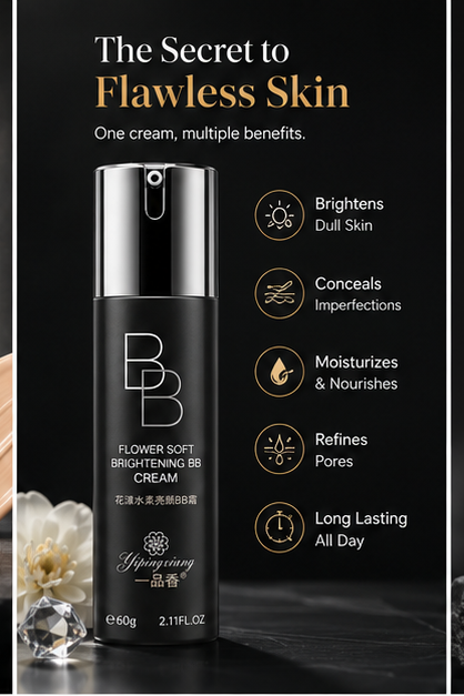 Yipingxiang Flower Soft Brightening BB Cream 60g victoriastore.com.pk