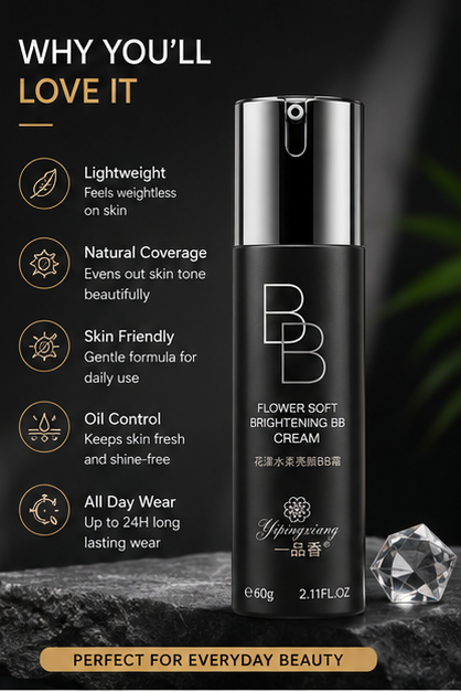 Yipingxiang Flower Soft Brightening BB Cream 60g victoriastore.com.pk