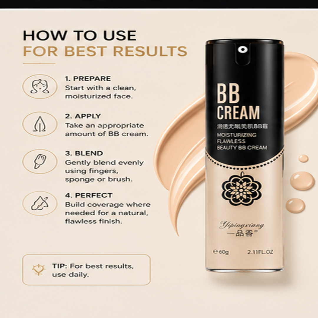 Yipingxiang Moisturizing Flawless Beauty BB Cream